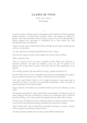 La Pata De Mono