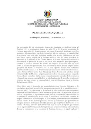 Plan De Barranquilla