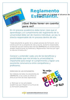 Reglamento Estudiantil