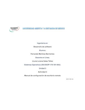 Manual de configuración de escritorio remoto
