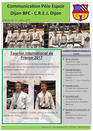 Communication Pôle Espoir Judo Dijon B.F.C. no25