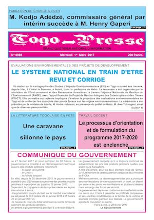 Togo Presse N° 9989 Du 1er Mars 2017 Page 11