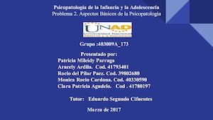 Colaborativo 1 Psicopatologia De La Infancia Y La Adolescencia