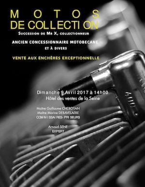 EXCEPTIONNELLE VENTE DE MOTOS DE COLLECTION