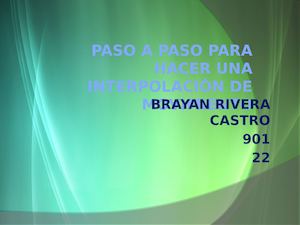 Interpolación De Movimiento