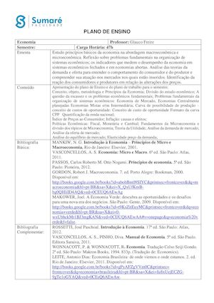 Plano De Ensino Economia 2017 1