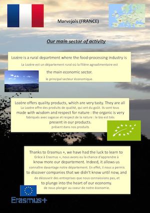 Economic brochure by Ophélie and Myriam