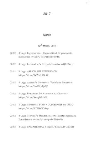 OFERTAS DE EMPREGO GALICIA (12MAR-19MAR)