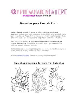 Desenhos Para Pano De Prato