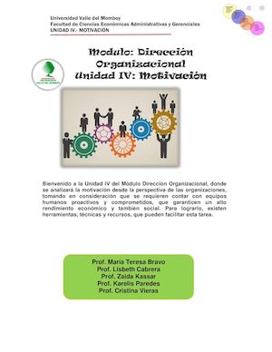 Unidad Didactica Iv Motivación