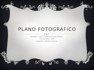 Plano Fotográfico