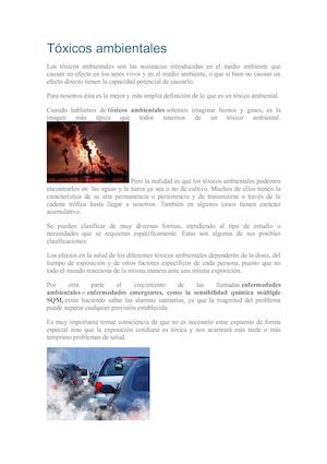 Tóxicos Ambientales