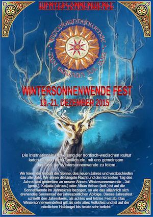 Flyer Wintersonnenwende Einladung 2015