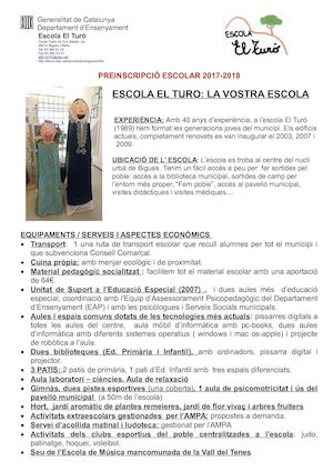 Portes Obertes Escola EL TURÓ