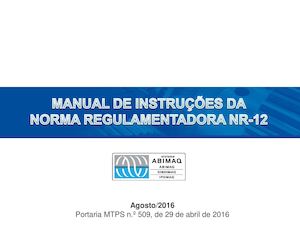 Manual De Instrucoes Da NR 12