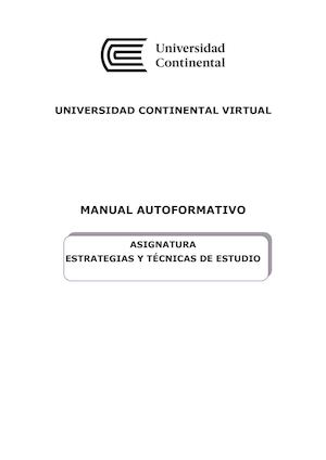 Estrategias Y Tecnicas De Estudio Ma