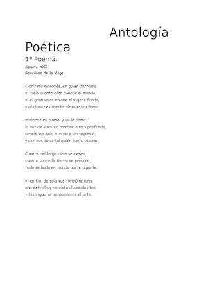 Antología Poética