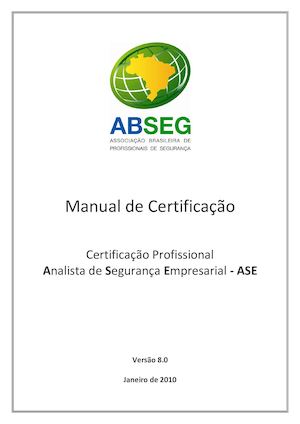 Manual De Certificacao ASE 80