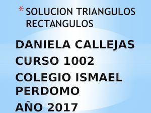 Solucion Triangulos Rectangulos