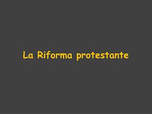5 Riforma Protestante