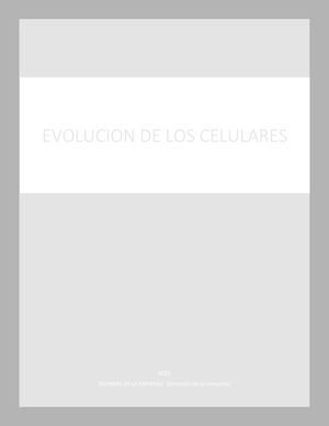Evolución De Los Celulares