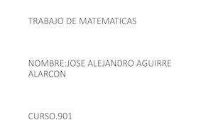 trabajo de matematicas
