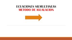 Ecuaciones Silmultaneas