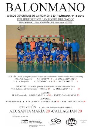 Balonmano 11 03 2017
