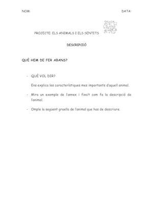 Graella Descripció Animal