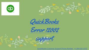 Quick Books Payroll Error Code 12002 & Help