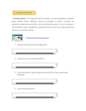Biografía De Gabriel García Márquez