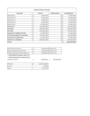 Flujo De Caja Taller Padilla