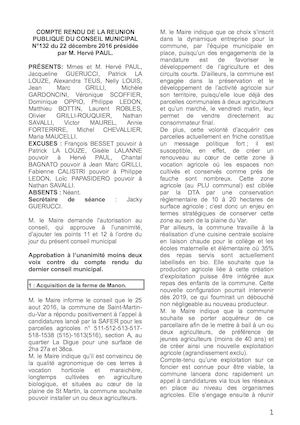 Conseil n°132 du 22 Decembre 2016