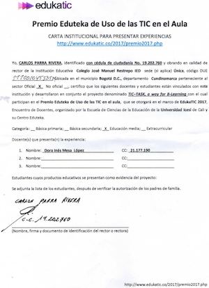 Carta Rector Y Autorización Padres