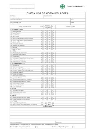Check List De Motoniveladora (2).