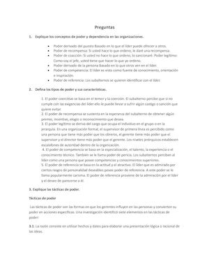 Liderazgo Y Comportamiento Organizacional