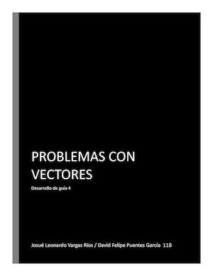 Problemas Con Vectores