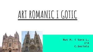Art Romanic I Gotic