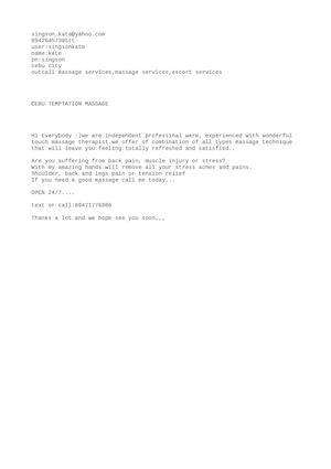 CEBU TEMPTATION MASSAGE