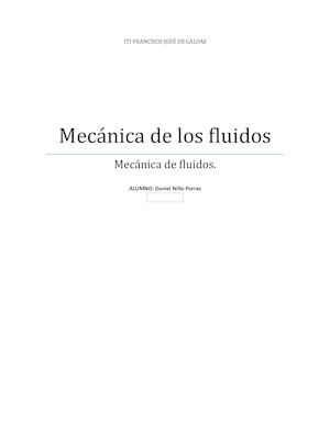 Mecánica de los fluidos