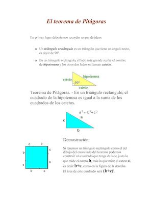 Teorema De Pitagoras