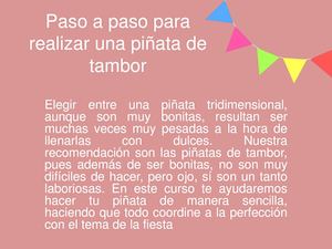Paso A Paso Para Realizar Una Piñata