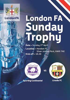 London FA Programme Sunday Trophy