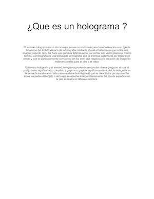 El Holograma