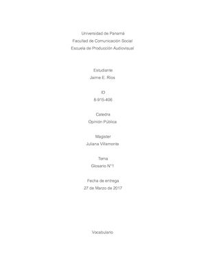 Vocabulario N 1
