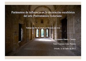 Parámetros de influencia en la decoración escultórica del arte asturiano