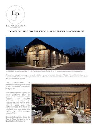 Le Pressoir Conceptstore,  Nouvelle Adresse Deco De Normandie