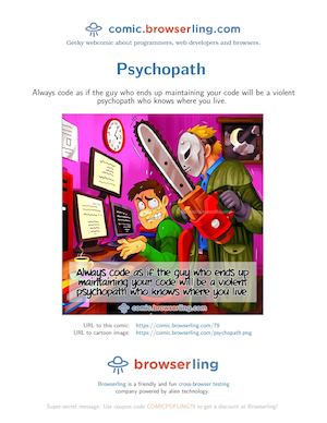 Psychopath - Programming Joke