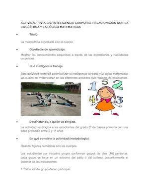 Act 2 Matemáticas Expresada Con Los Cuerpos