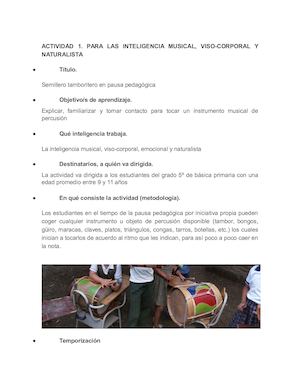 Act 3 Semillero Tamboritero